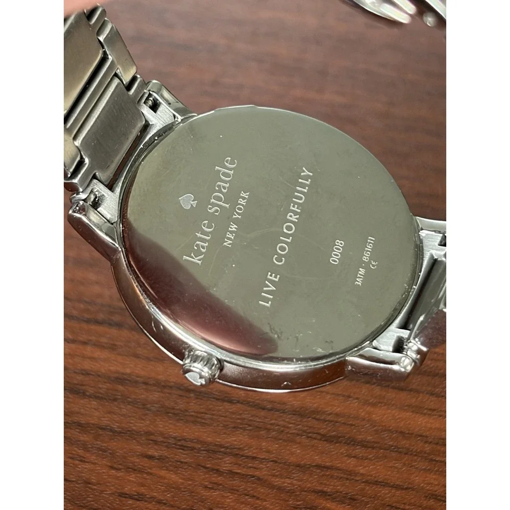 Kate Spade New York Gramercy 0008 Watch Womens Silver Stainless Analog Quartz